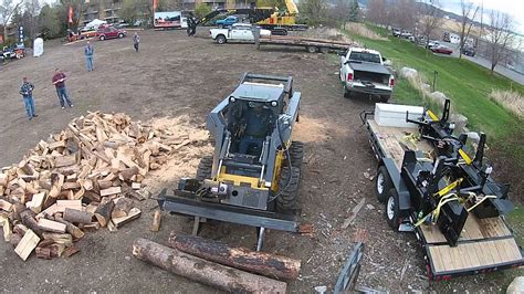 skid steer firewood processor youtube|used skid steer firewood processor.